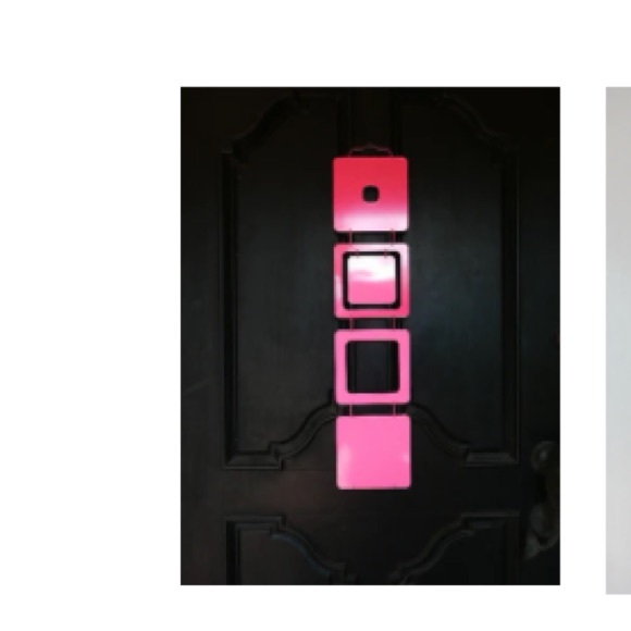 KENNETH WINGARD BUBBLEGUM pink square mobile artwork wall hanging metal rare NEW - Picture 2 of 4
